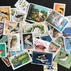 日本の古切手 小さな鳥たち その2 9枚 - メルカリ