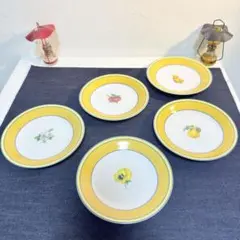 【極美品 希少】ナルミ ファインチャイナ プレート 5枚セット 15cm 廃盤