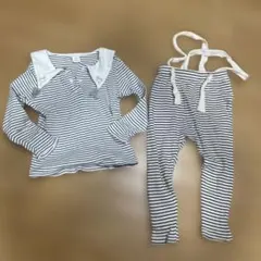 Cottoli ストライプ柄ロンパース・Tシャツ　値下げ