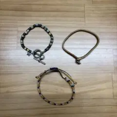 wakami × BEAMS / 別注 ビーズ ブレスレット 3本セット