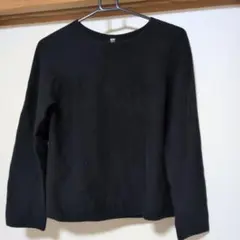 レディース　UNIQLO 紺色 長袖ニット L