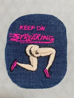 70's KEEP ON STREAKING ワッペン ビンテージ