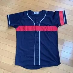 野球練習着　ネイビー/レッド