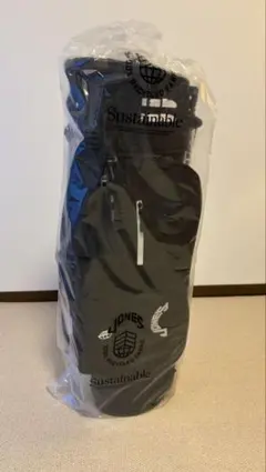 Jonesゴルフキャディバッグ黒ロゴ刺繍付