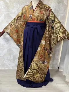 506z14☆振袖 古典柄 金駒刺繍 金彩☆美品 成人式 結婚式 - メルカリ