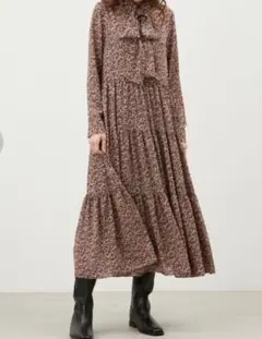 新品タグ付　Mila Owen フラワープリント ワンピース　サイズ1　(M)