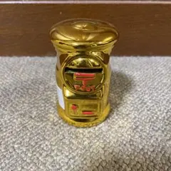郵便ポスト型 貯金箱 ゴールド