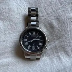 CITIZEN クロスシー　ブラック　チタン腕時計　ハッピーフライト