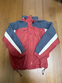 Columbia ジャンパー 赤/グレー Sサイズ