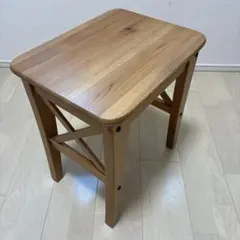 木製スツール ナチュラルウッド仕上げ　IKEAのサムネイル