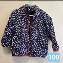 ジャンクストアー　ネイビー水玉ブルゾン　100