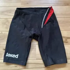 Jaked 競泳水着 黒/赤 FINA認証