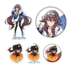 原神 胡桃 ちびキャラセットA & アクリルスタンド&缶バッジ セットA