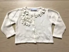 タルティーヌエショコラ  カーディガン  ホワイト  白  80  90  M