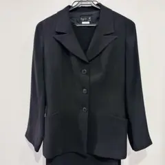 agnès b. 黒 ノースリーブひざ丈ワンピース　ジャケット　セットアップ