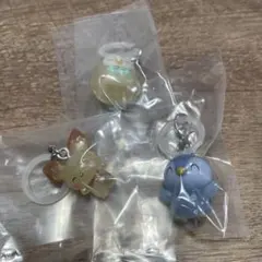ポケピース　めじるしガチャマスコット　ポッチャマ　ピチュー　モクロー　３点