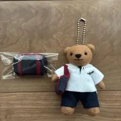 サレジオ学院　制服ベア　学生服クマ　ぬいぐるみ　キーホルダー　文化祭