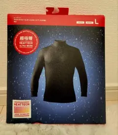 ユニクロ　HEATTECH 超極暖 タートルネックシャツ Lサイズ ブラック