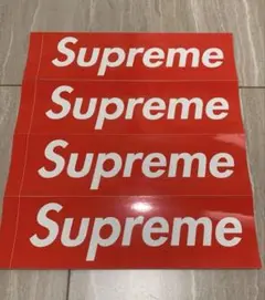 supreme ボックスロゴ ステッカー 4枚 正規品