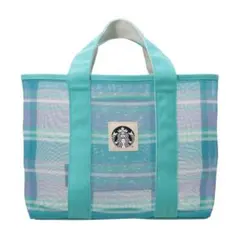 Starbucks メッシュトートバッグ ラージグリーン新品未使用タグ付きのサムネイル