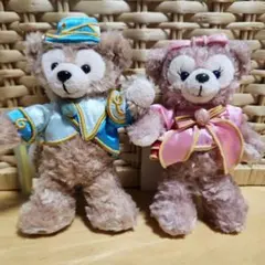 ダッフィー　シェリーメイ　ぬいぐるみバッジ　イースター