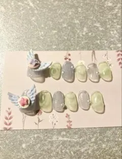 キッズ用ネイルチップ現品販売　オーバル S ネイルチップ