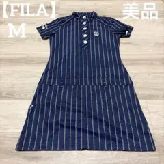 【美品✨】FILA レディース　ゴルフウェア　ワンピース　紺色　M