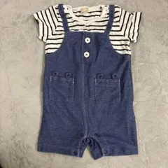 デニム ロンパース