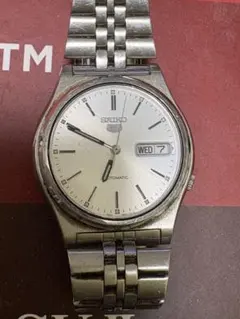 6955] SEIKO 5 自動巻き時計 シルバー - メルカリ