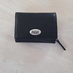 DIESEL ブラック 三つ折り財布
