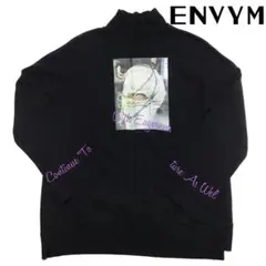 【ENVYM】長袖スウェット ブラック フリーサイズ　トレーナー