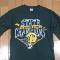 アメフトGILDAN STATE CHAMPIONS ロンT ダークグリーン