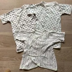stample 水玉模様 ベビーシャツ 3枚セット