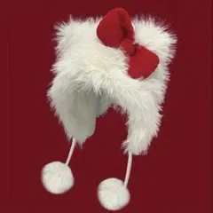 キティ ファンキャップ ファー ふわふわ