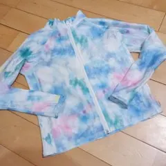 ★KICKS ラッシュガード タイダイ柄 120 ジップ