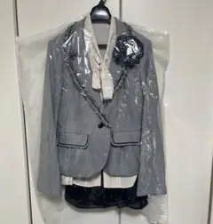 cate様　フリンジ付きジャケット　コサージュ　2点セット