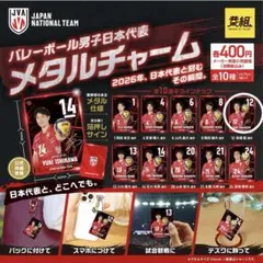 バレーボール男子日本代表 高橋藍 メタルチャーム