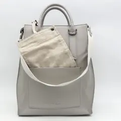 A548【未使用級】W&.Day/Nigh 2way トートバッグ A4 レザー