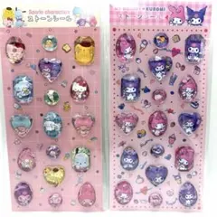 【正規品】ストーンシール 2個セット サンリオ マイメロ クロミ 甘えんぼ涙