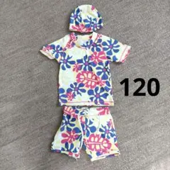 ラッシュガード付き子供用水着3点セット