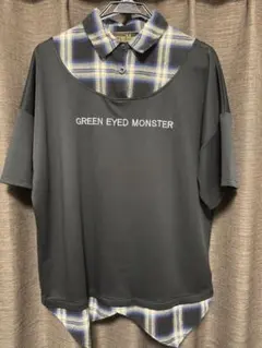 P362/未使用 GREED MONSTER 半袖ポロシャツ M 白黒 ゴルフ - メルカリ