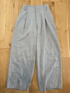 SLOBE IENA グレー ワイドパンツ 36