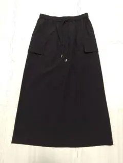 接触冷感ナイロンストレッチカーゴスカート　フリーサイズ