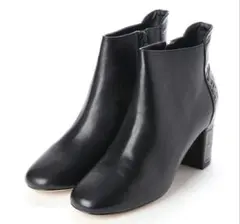 コールハーン　クロコデザイン　ショートブーツ　ブーティー　23.5センチ