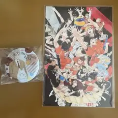 ハイキュー　北信介　缶バッチ　ポストカード