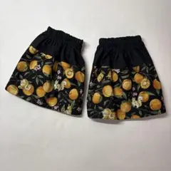 アームカバー　ショート丈　りすとあんず　黒　ハンドメイド