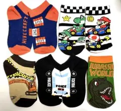 新品　マイクラフト　USJ 恐竜　ニンテンドー　マリオ　人気　キャラ　ソックス