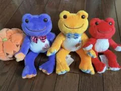 かえるのピクルス マスコット ぬいぐるみ 緑＆オレンジ モーリー