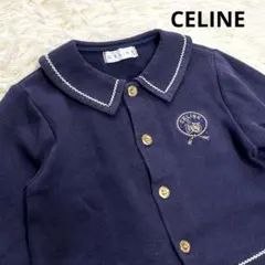 CELINE セリーヌ 子供服 トップス カーディガン ネイビー 90