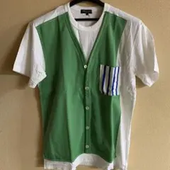 新品　2010SS　フェイクカーディガンTシャツ　コムデギャルソンオムプリュスのサムネイル